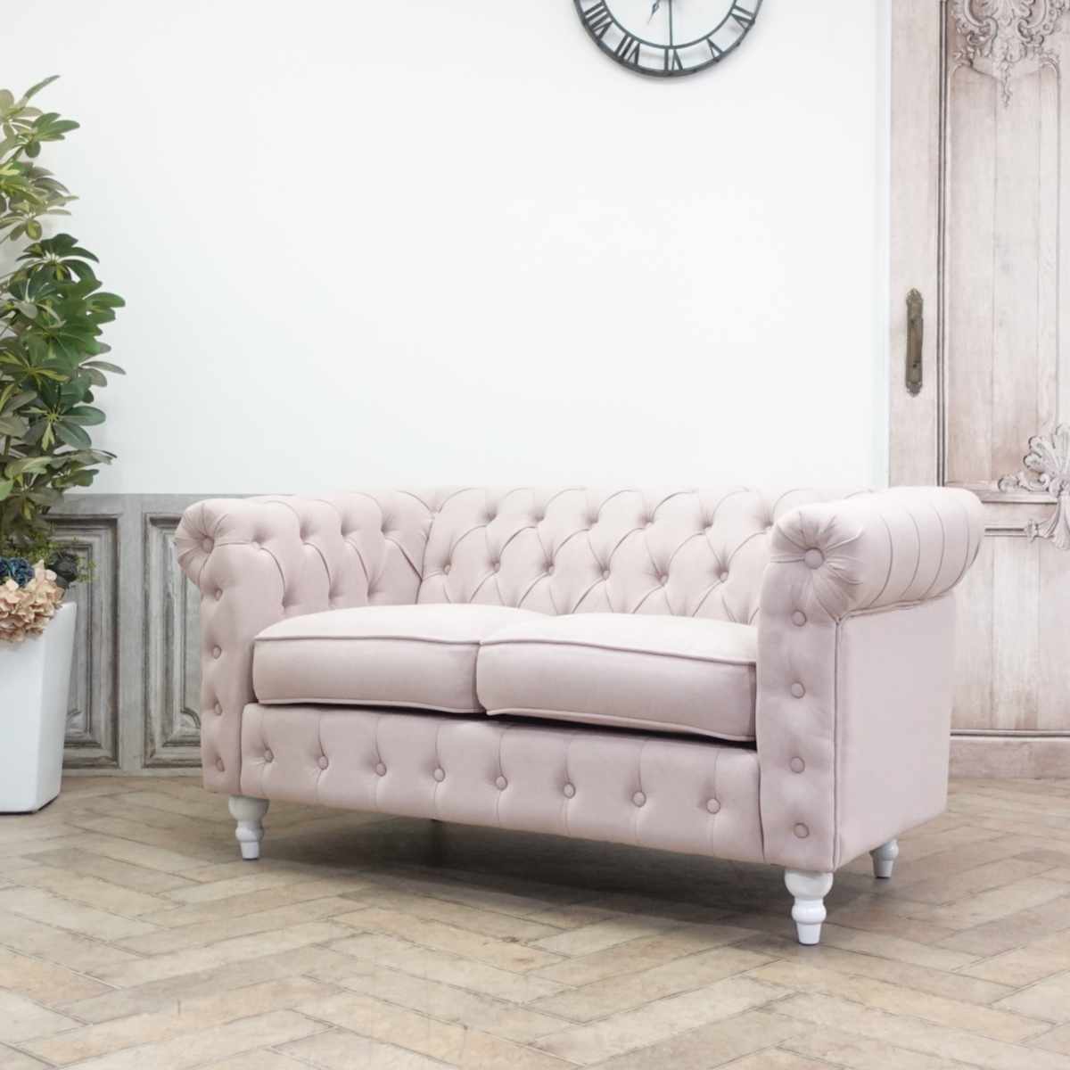 2人掛けソファ・アンティークテイスト VC2F237PW 新着アンティーク