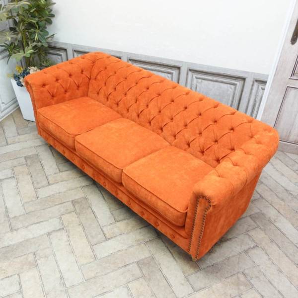 3人掛けソファ・アンティークテイスト VC3F262N 新着