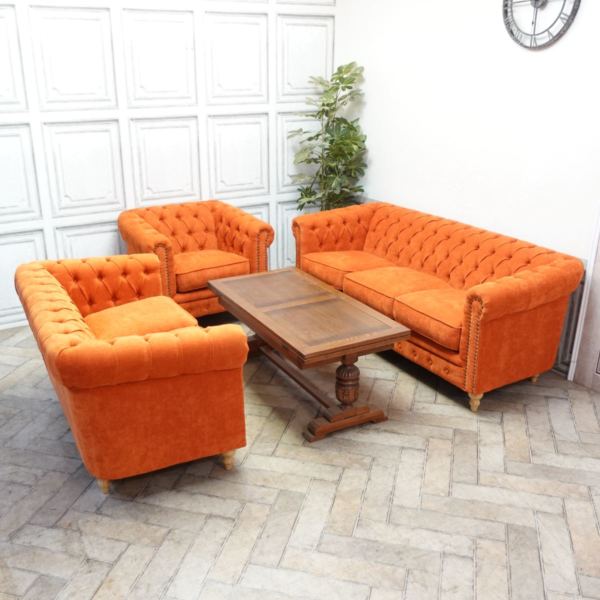 3人掛けソファ・アンティークテイスト VC3F262N 新着アンティーク