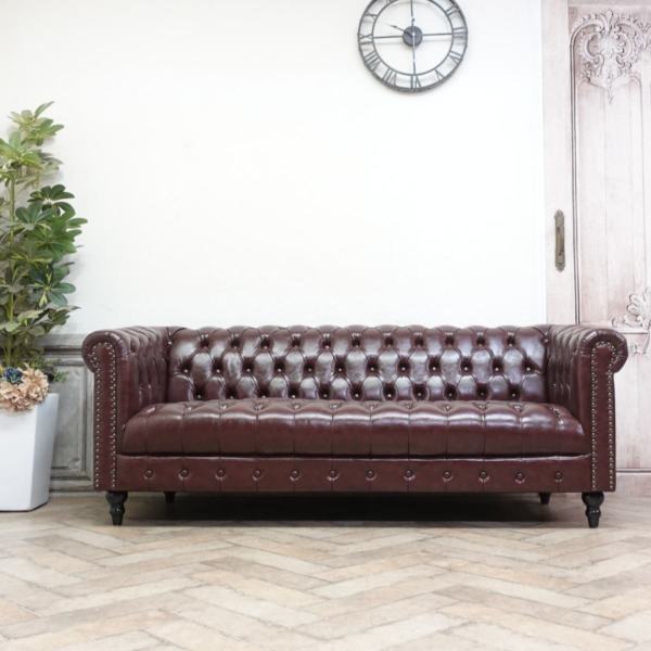 3人掛けソファ・アンティークテイスト VCB3P38K 新着アンティーク